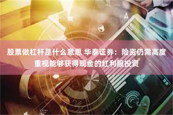 股票做杠杆是什么意思 华泰证券：险资仍需高度重视能够获得现金的红利股投资