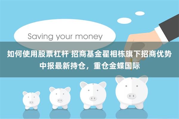 如何使用股票杠杆 招商基金翟相栋旗下招商优势中报最新持仓，重仓金蝶国际