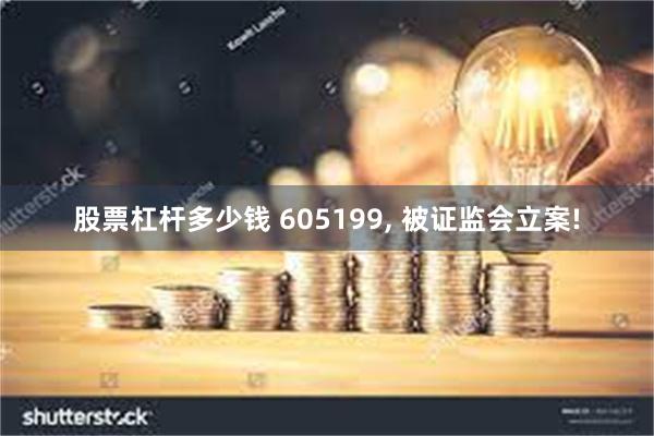 股票杠杆多少钱 605199, 被证监会立案!